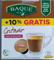 Cápsulas cortado descafeinado Baqué