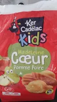 Madeleine coeur pomme poire