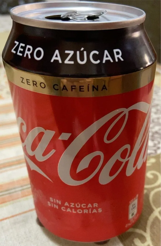 Bebida de cola Zero azúcar