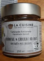 Tartinade tournesol & chocolat au lait