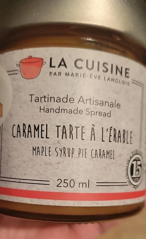 Caramel tarte à l'érable