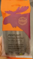 Saucisses sèches fumées élan et porc