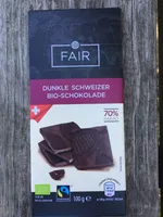 Dunkle Schweizer Bio-Schokolade