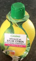 Specialite au jus de citron et a l huile essentielle