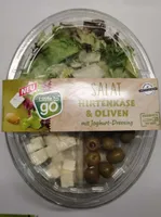 SALAT Hirtenkäse & Olive mit Joghurt-Dressing