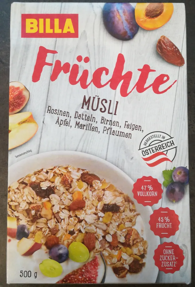 Früchte Müsli