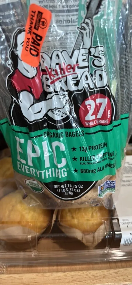 Organic Bagels Epic Everything