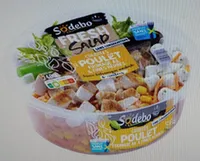 Salade poulet pâté crudités