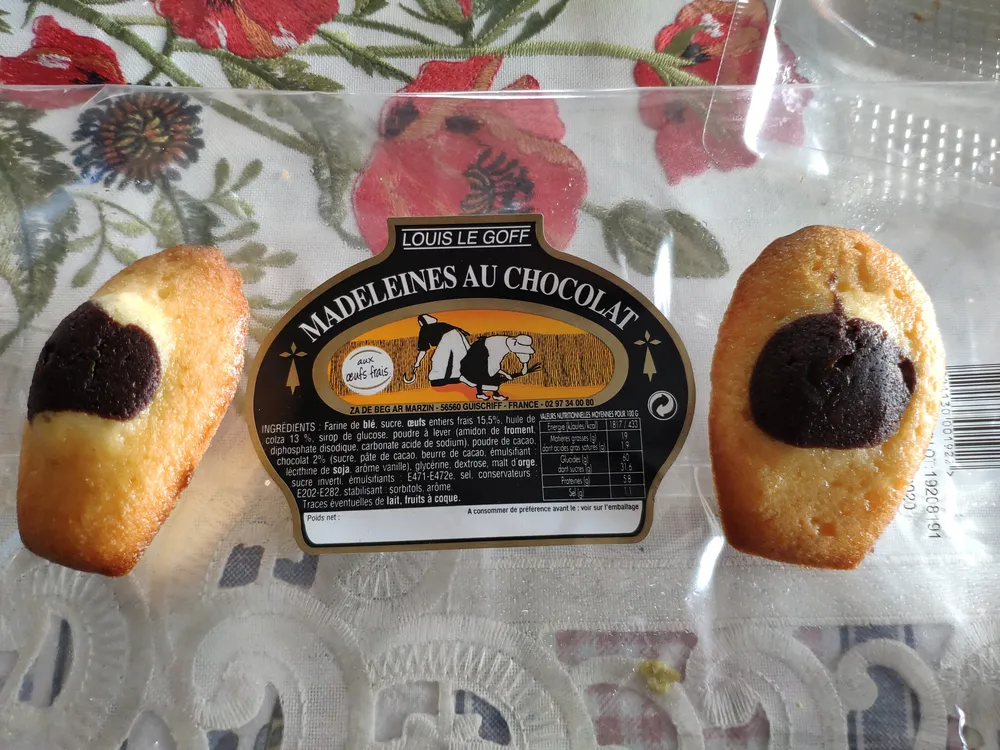 Madeleines au chocolat