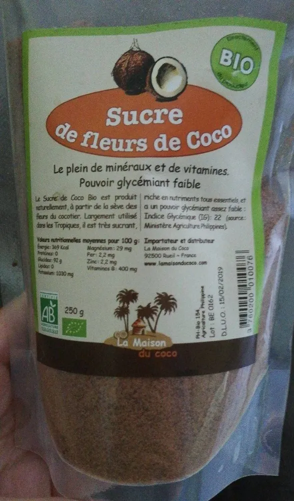 Sucre de fleurs de coco