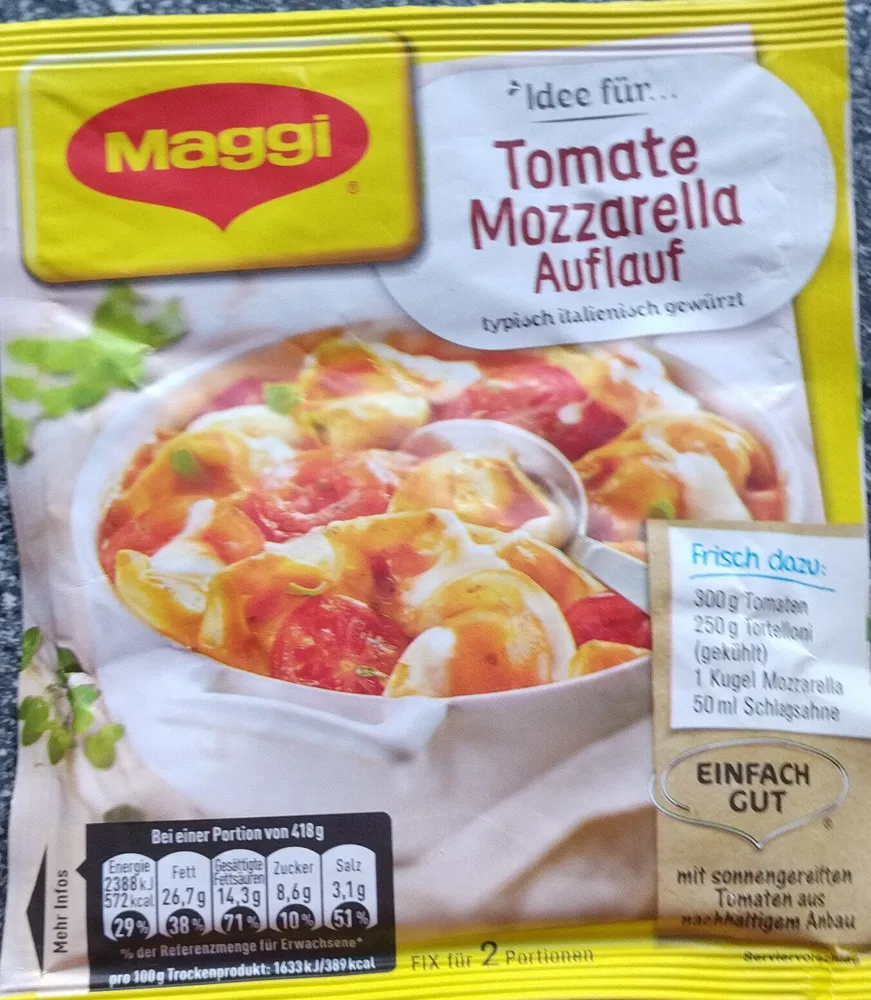 Tomate Mozzarella Auflauf