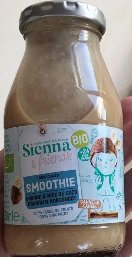 Smoothie banane et noix de coco