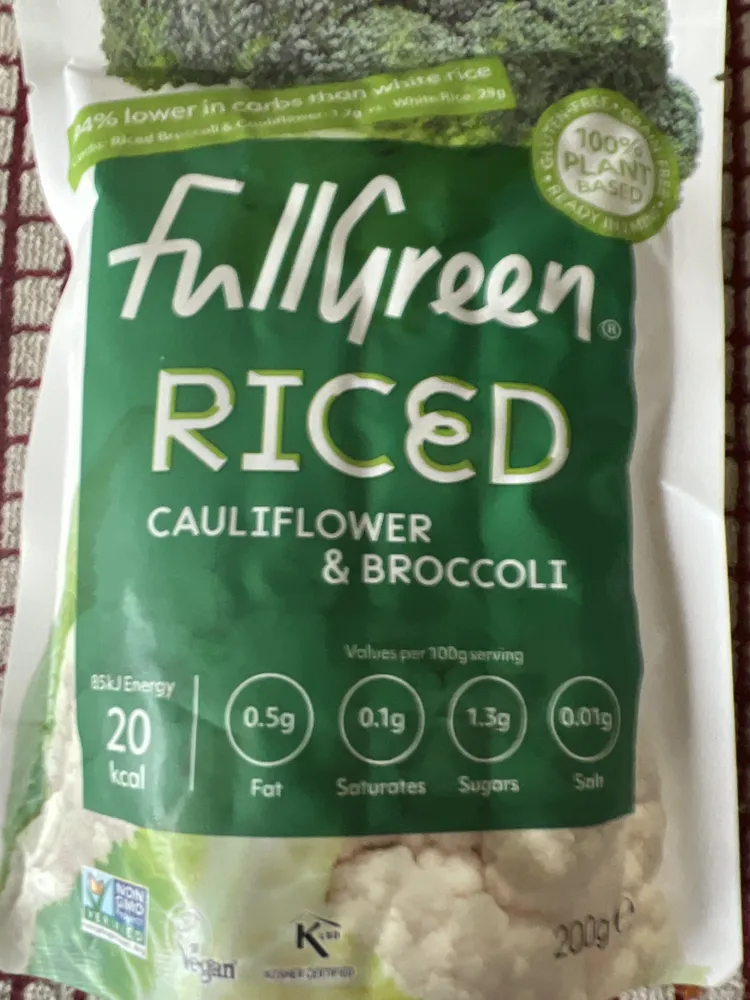 Full Green Riced Cauliflower & Broccoli