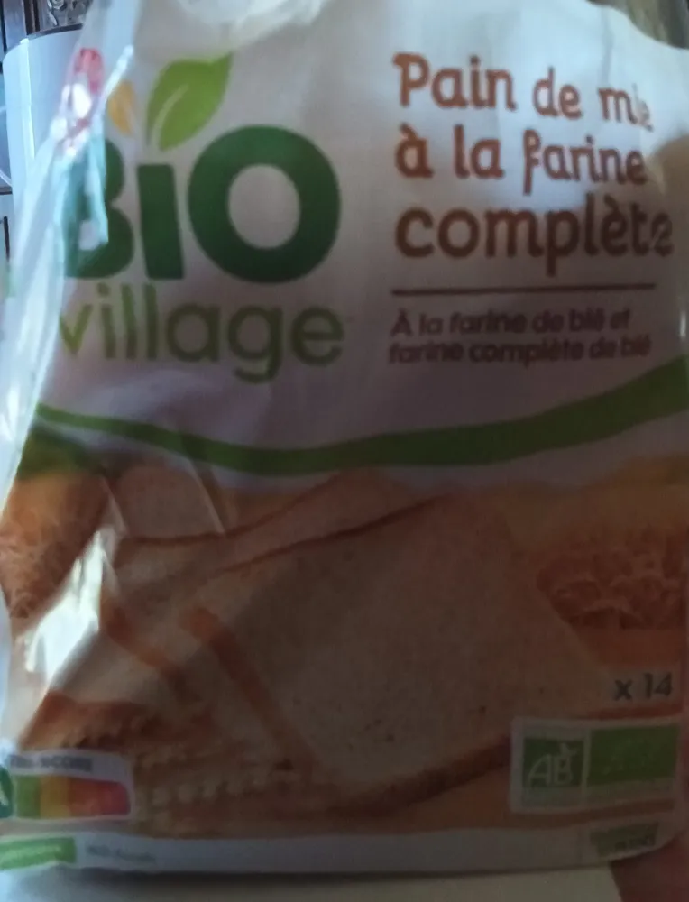 Pain de mie à la farine complète