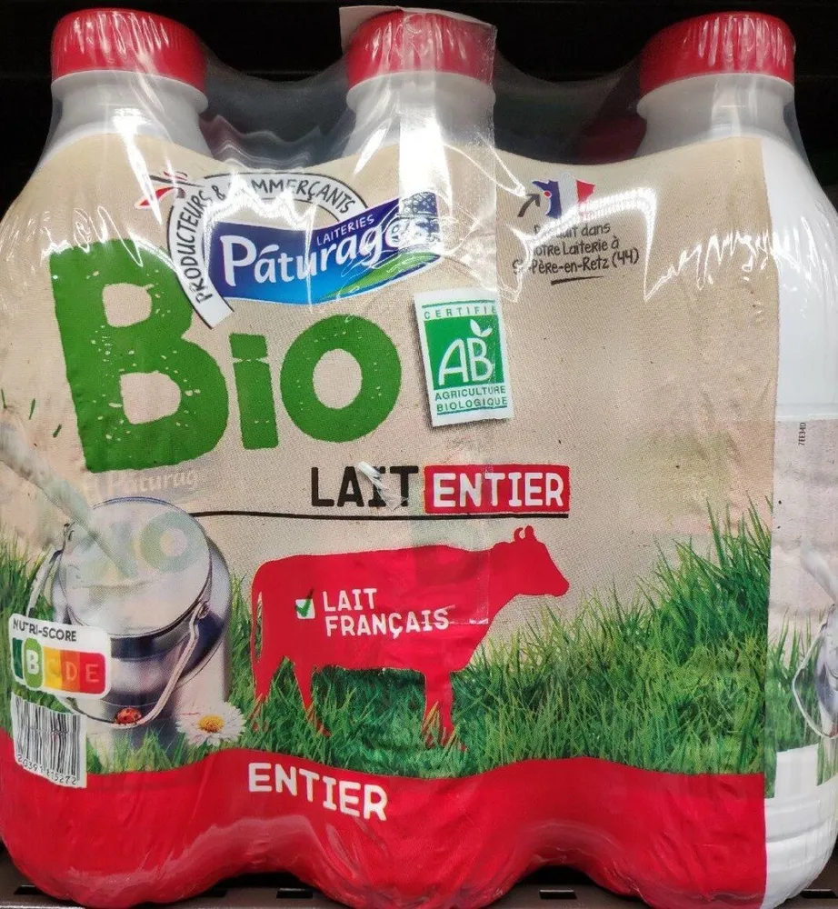 Lait entier bio