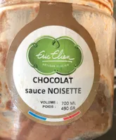 Glace chocolat sauce noisette