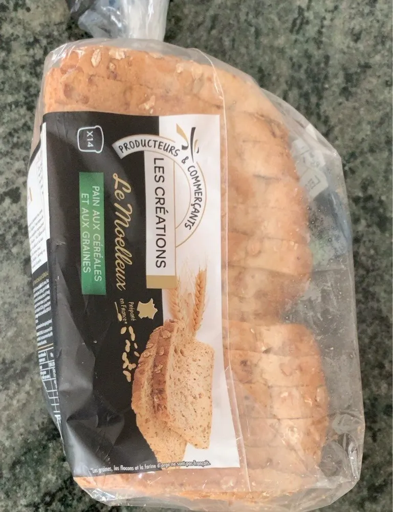 Pain aux céréales et aux graines le moelleux