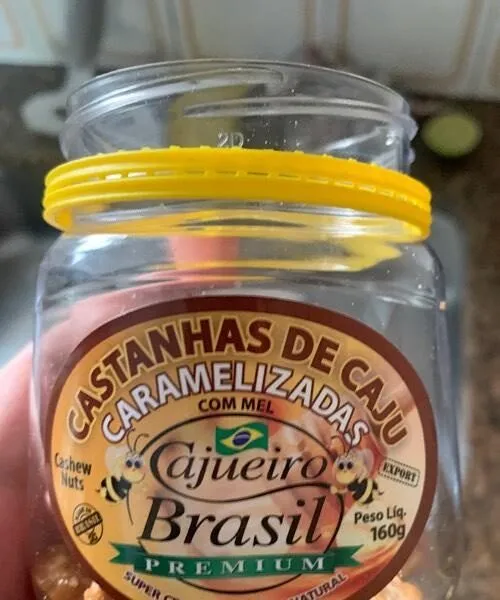 Castanha de caju caramelizada