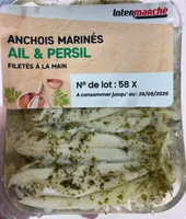 Anchois marinés ail et sel