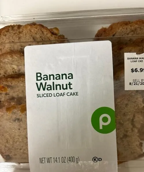 Banana walnut sliced bread