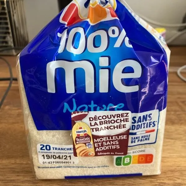 Pain de mie nature