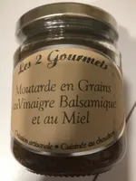 Moutarde en grains au vinaigre balsamique et au miel