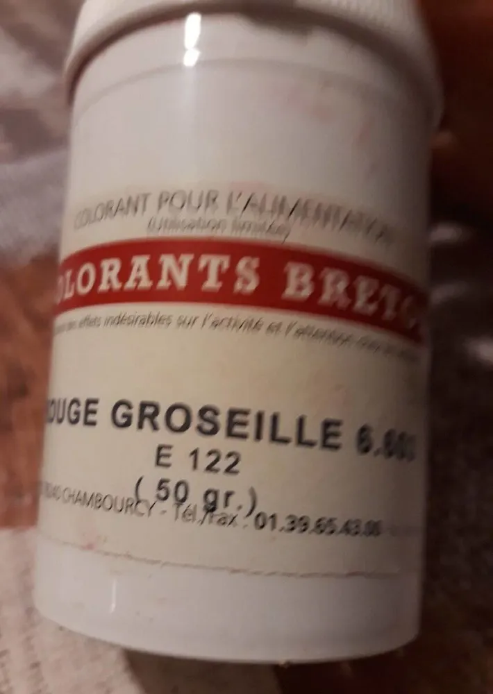 Colorant alimentaire rouge groseille