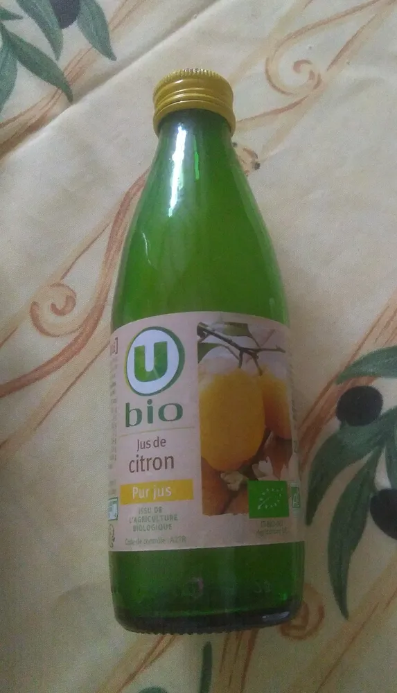 Jus de Citron pur jus bio