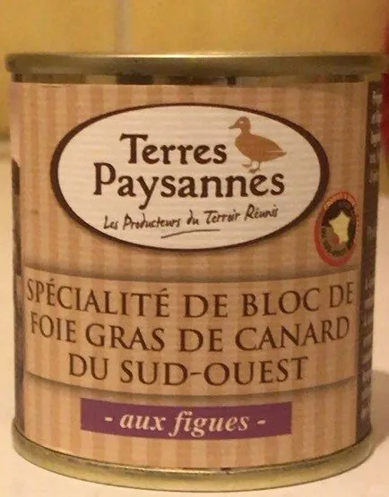 Specialite de bloc de foie gras de canard du sud ouest