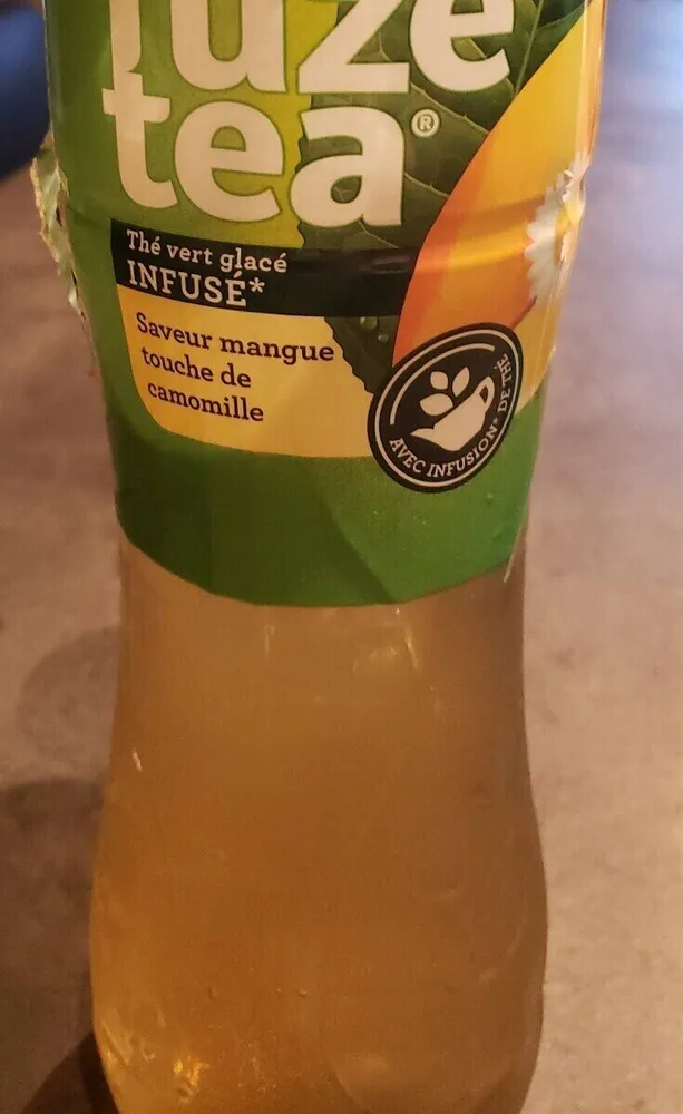 Thé vert glacé infusé saveur mangue touche de camomille