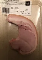 Cotes de porc cuites