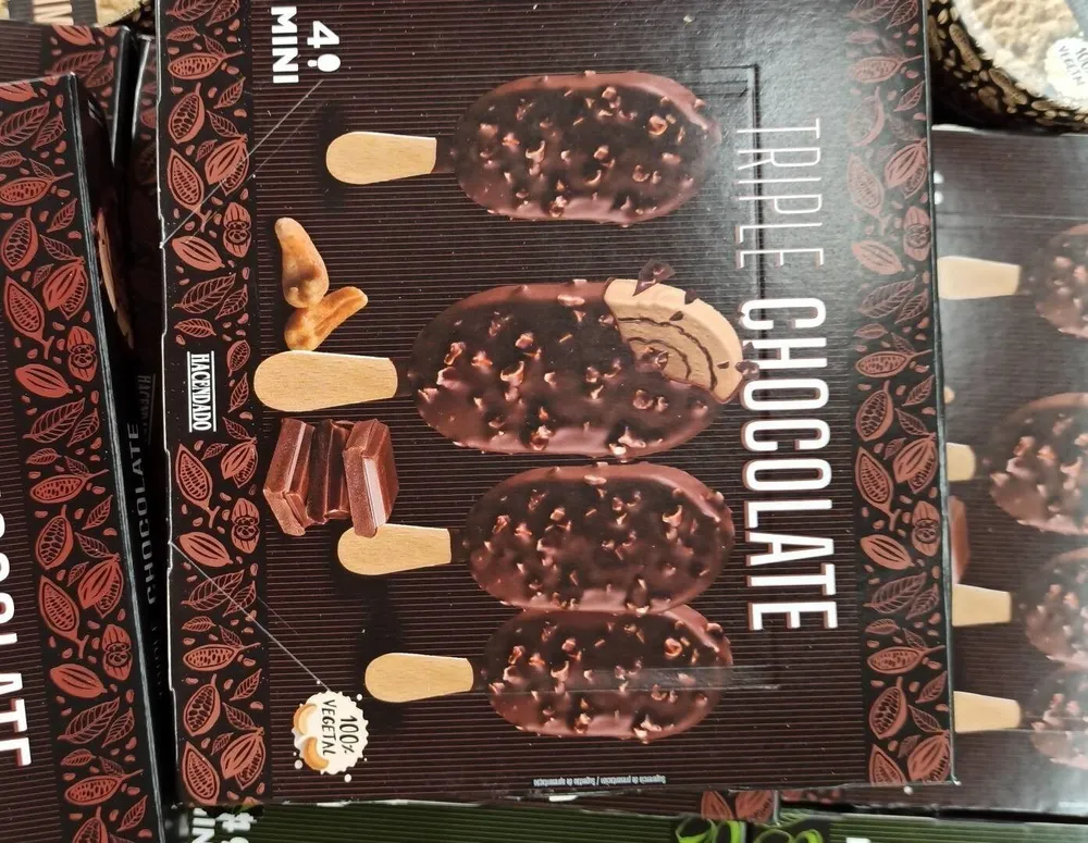 Helado triple chocolate vegetal