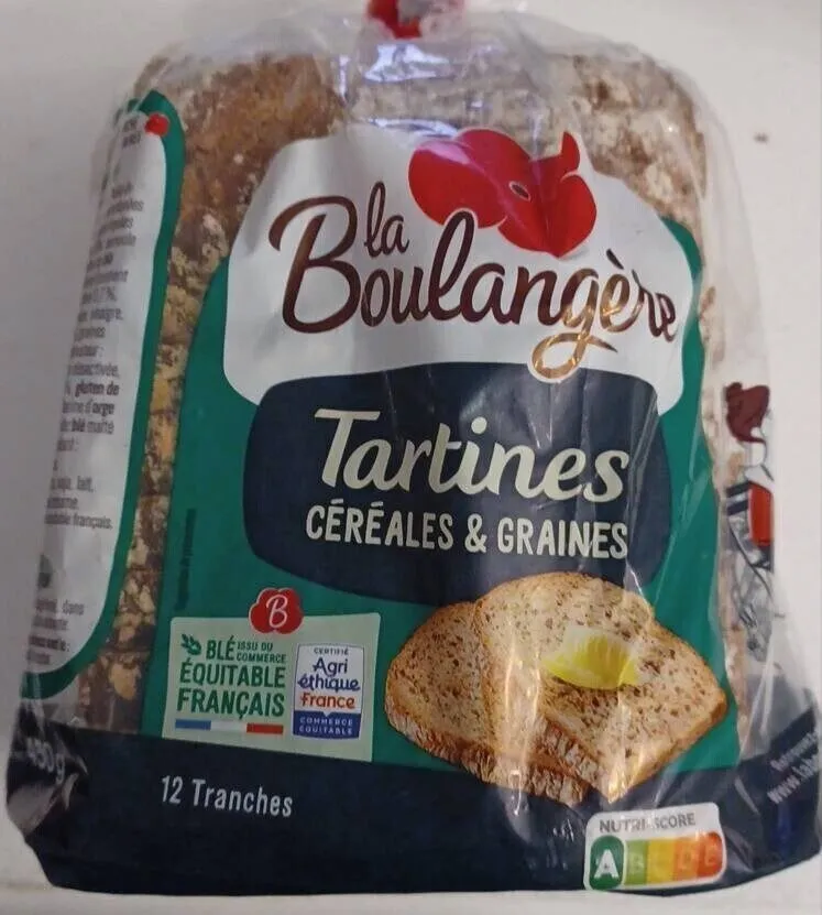 Tartines céréales et graines
