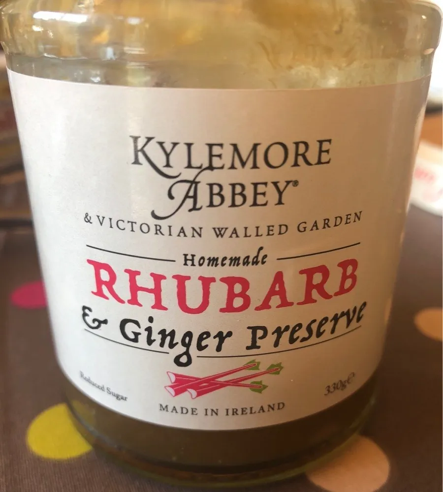 Rhubarb ginger preserve