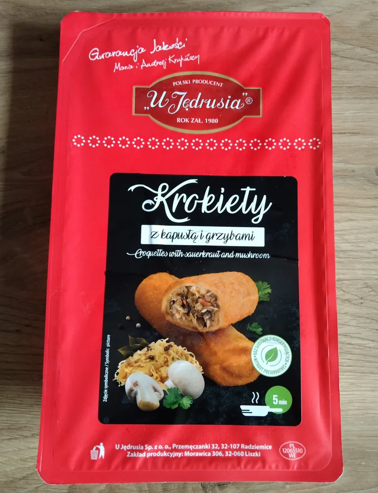 Krokiety z kapustą i grzybami