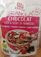 Granola chocolat coco et éclats de frambroise