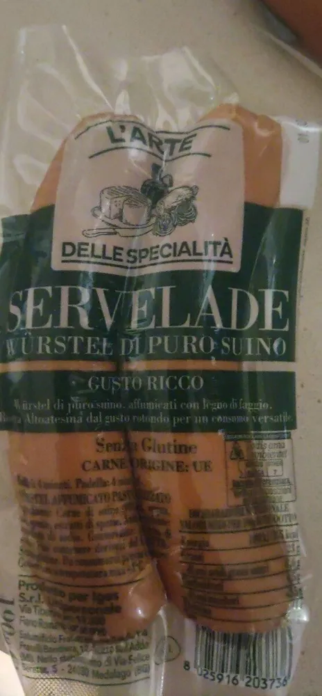 Wurstel di puro suino