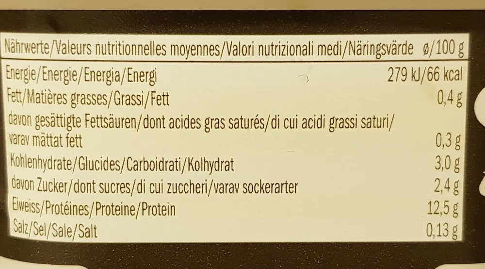 High protein quark
