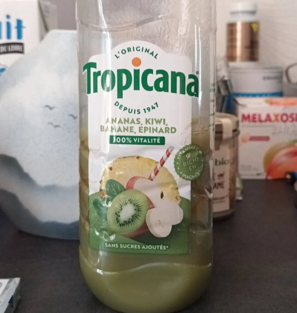 Tropicana ananas Kiwi banane épinard