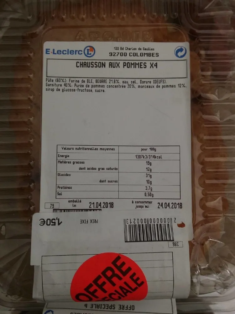 Chaussons au pommes