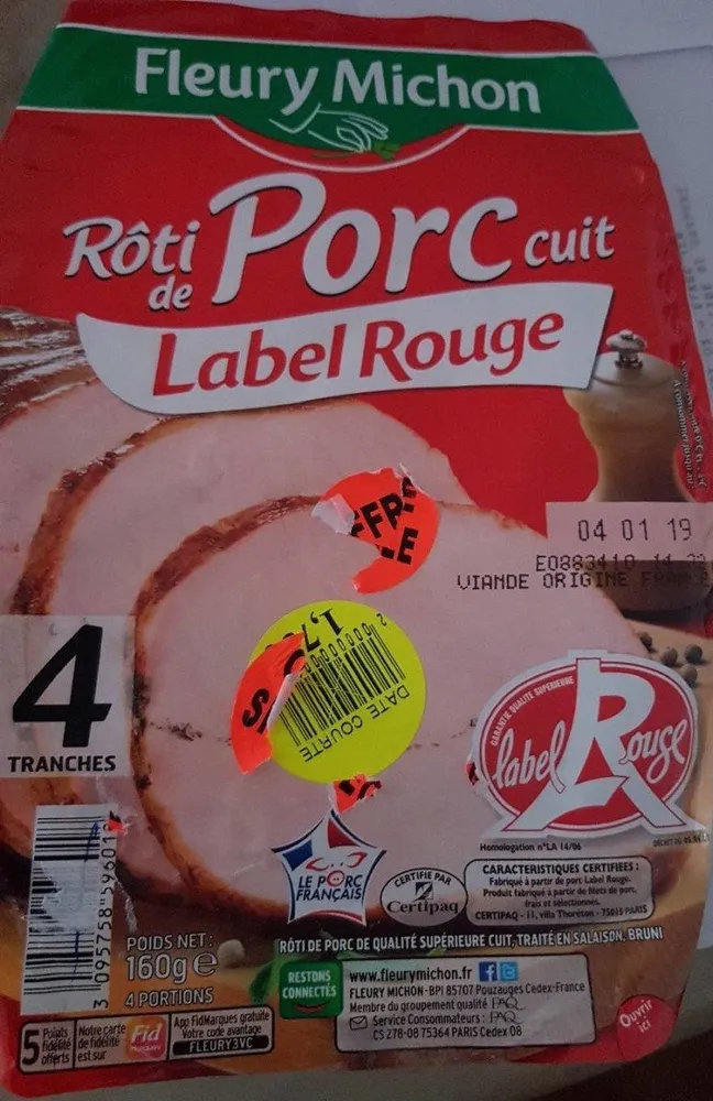 Roti de porc cuit