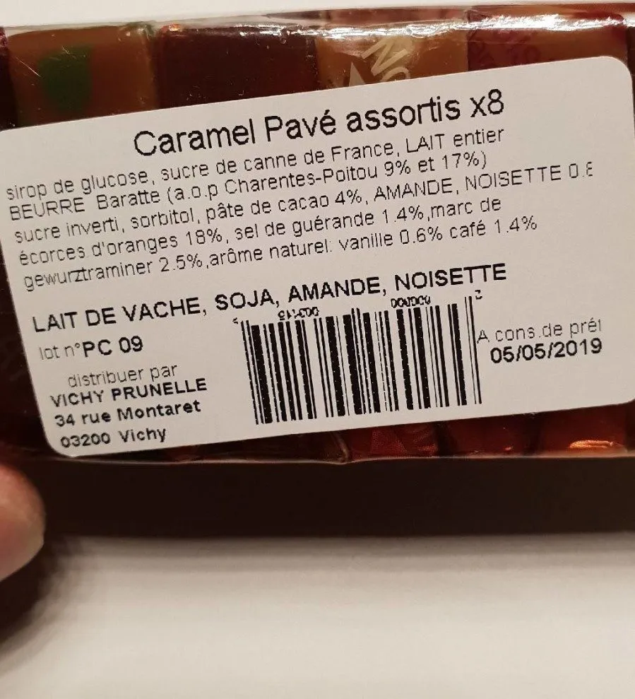 Caramel pavé assortis