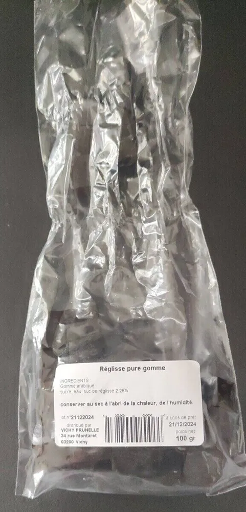 Réglisse pure gomme