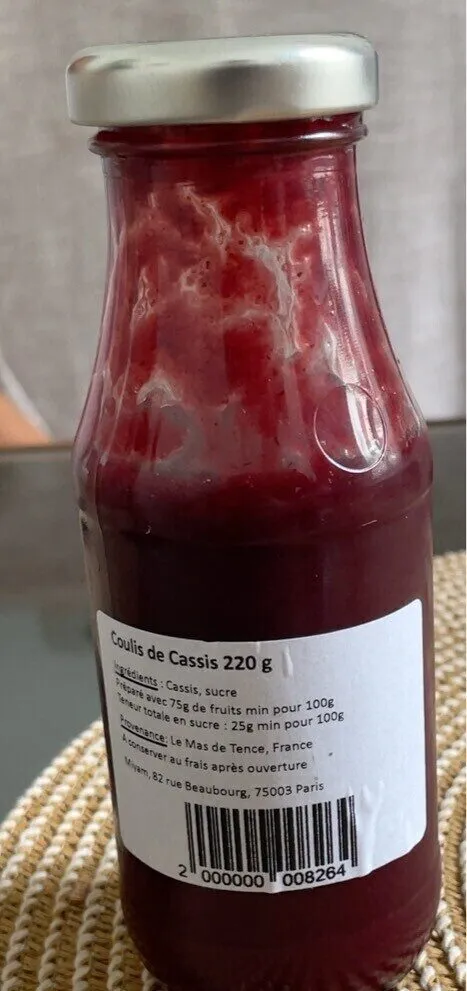 Coulis de cassis