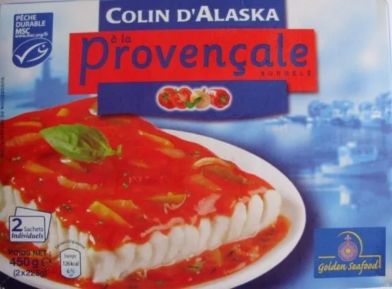 Colin d'Alaska à la provençale surgelé