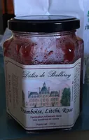 Confiture Framboise, Litchi, Rose