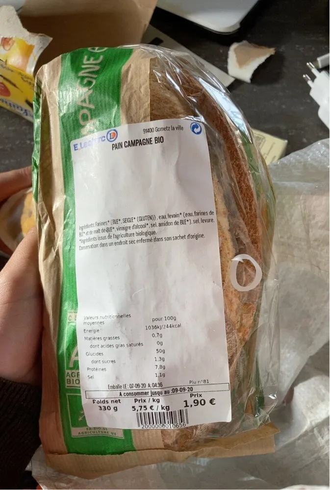 pain campagne bio