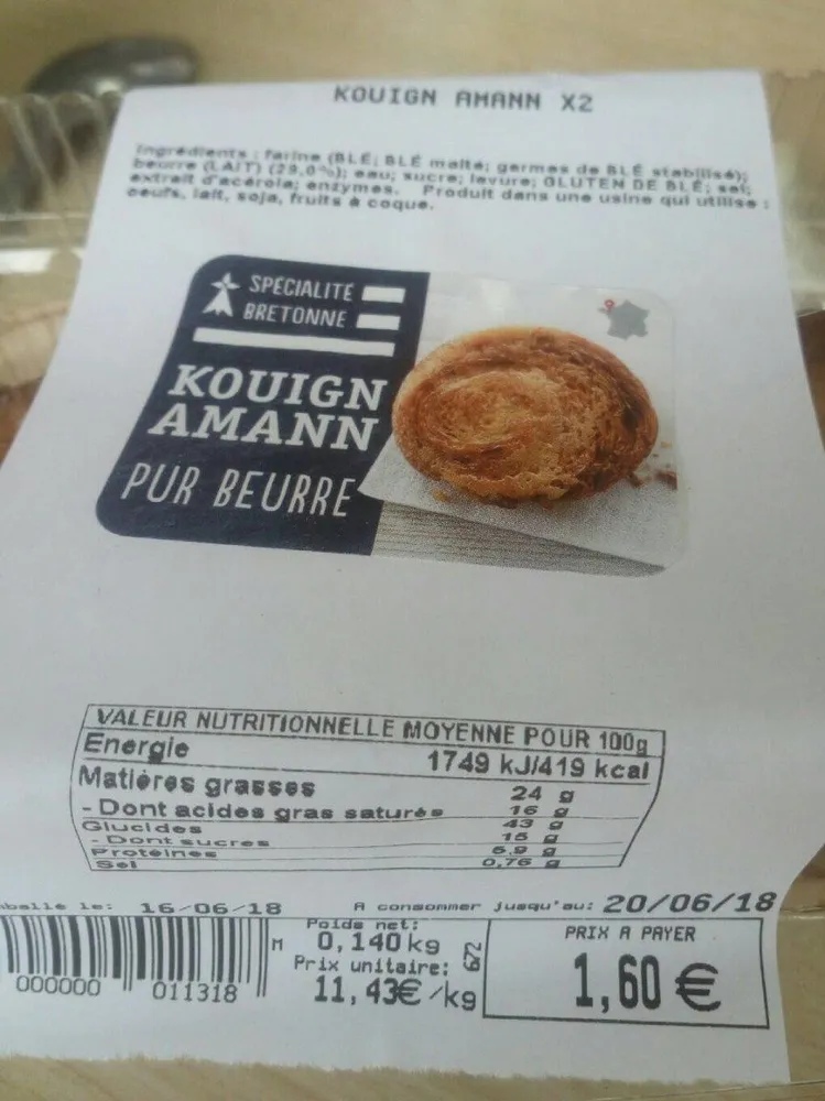 Kouign Amann Pur Beurre