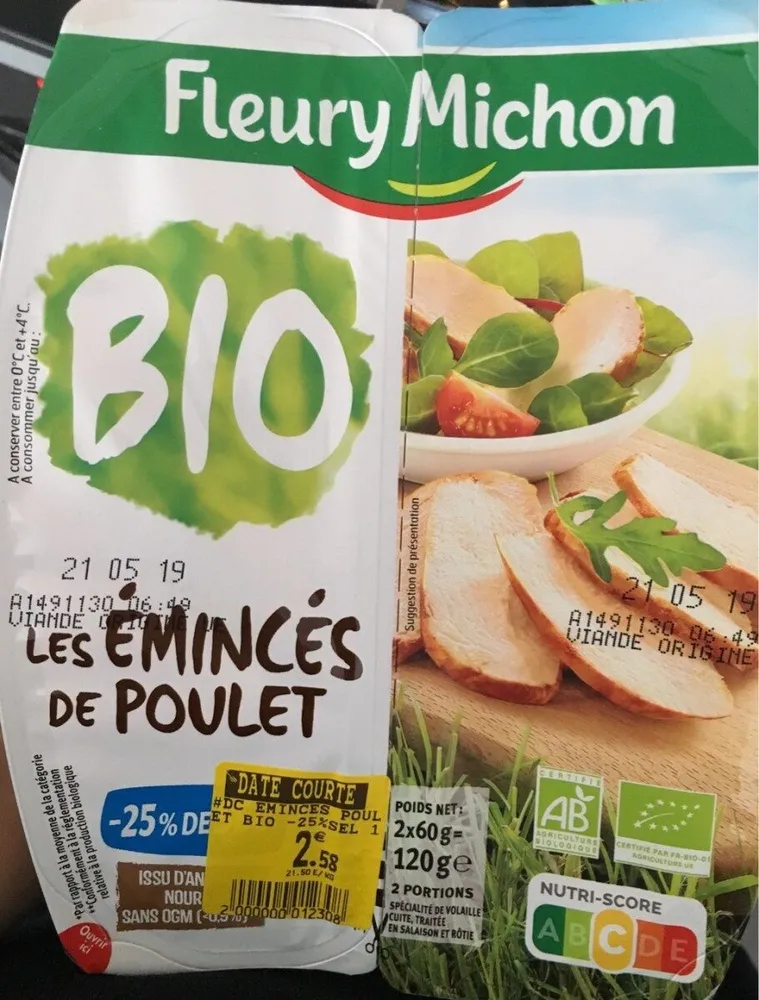 Emincés de poulet