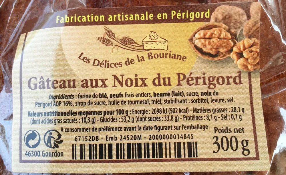 Gateau au noix du perigord